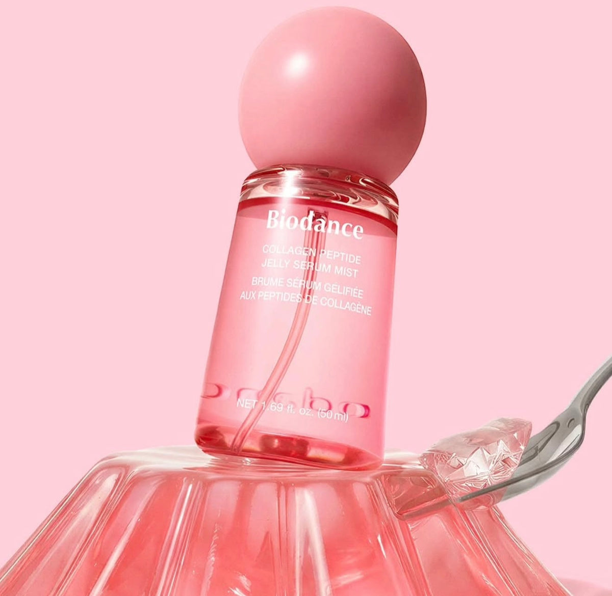 BIODANCE Collagen Peptides Jelly Serum Mist, Brume de Sérum Visage Hydratante au Collagène, Hydrogel à Vaporiser, Peptides de Collagène 243Da et 10 Peptides Signal, K-Beauty Coréenne, 50 ml