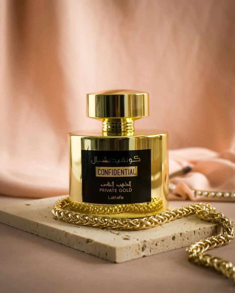 Confidential Private Gold-Eau de Parfum 100mL-Lattafa perfumes