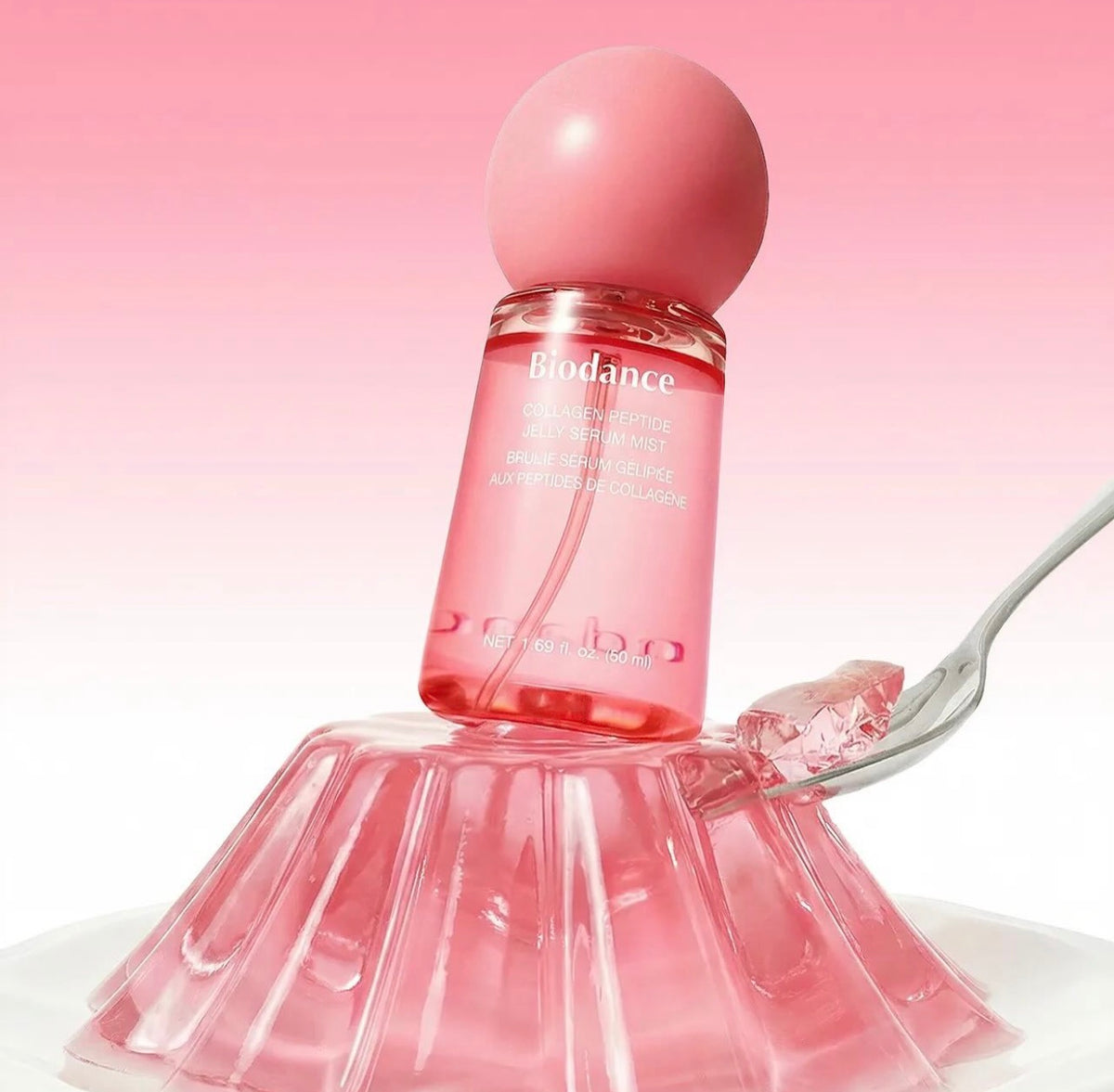 BIODANCE Collagen Peptides Jelly Serum Mist, Brume de Sérum Visage Hydratante au Collagène, Hydrogel à Vaporiser, Peptides de Collagène 243Da et 10 Peptides Signal, K-Beauty Coréenne, 50 ml
