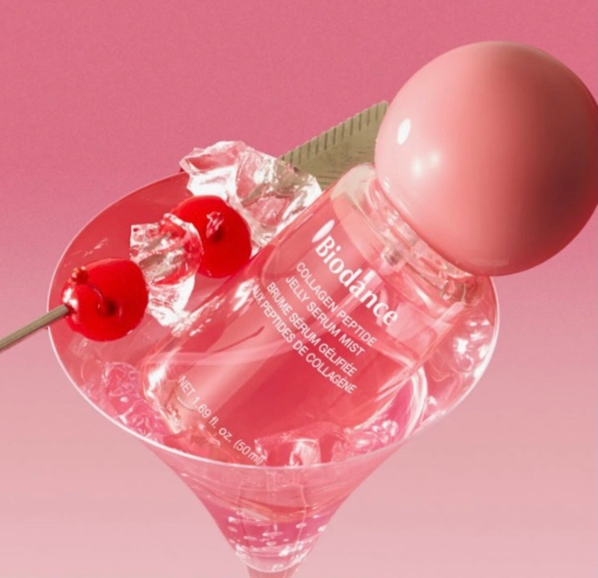 BIODANCE Collagen Peptides Jelly Serum Mist, Brume de Sérum Visage Hydratante au Collagène, Hydrogel à Vaporiser, Peptides de Collagène 243Da et 10 Peptides Signal, K-Beauty Coréenne, 50 ml